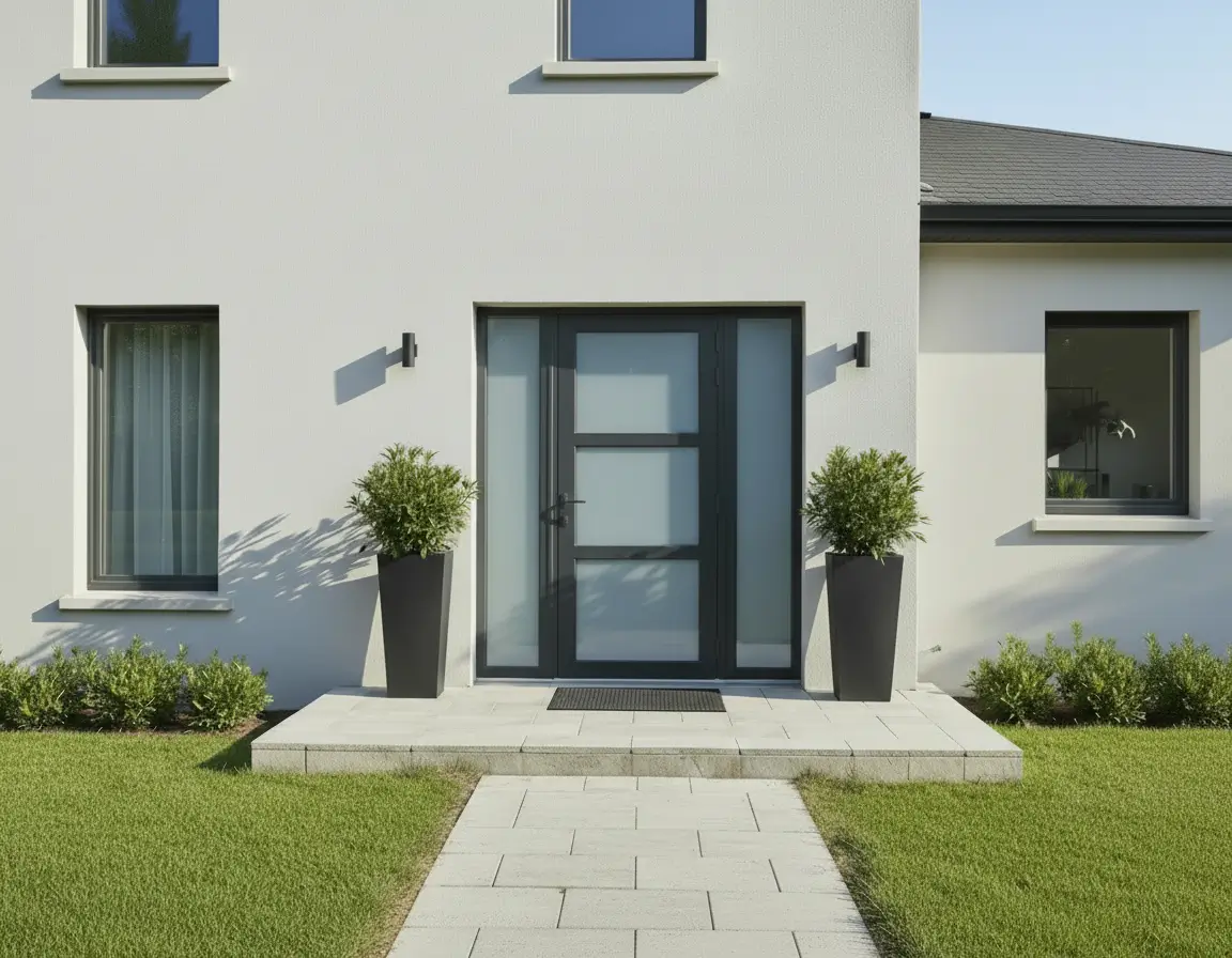 Porte entree pleine guide — Atout Menuiserie