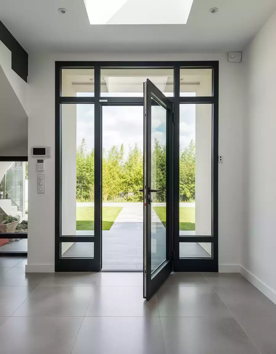 Auvent et marquise de porte d'entrée — Atout Menuiserie