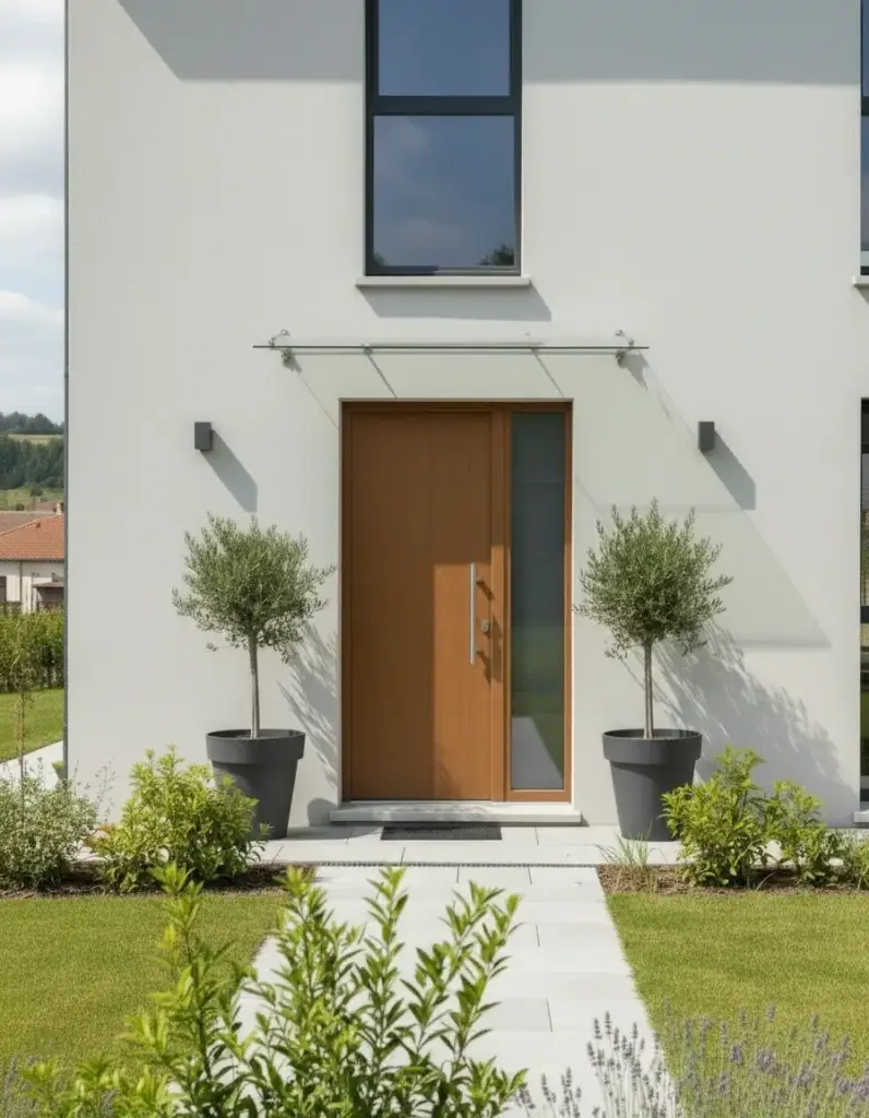 porte d'entrée pleine