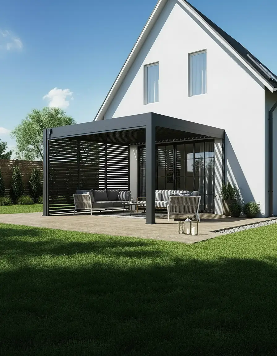 Pergola a toile guide — Atout Menuiserie