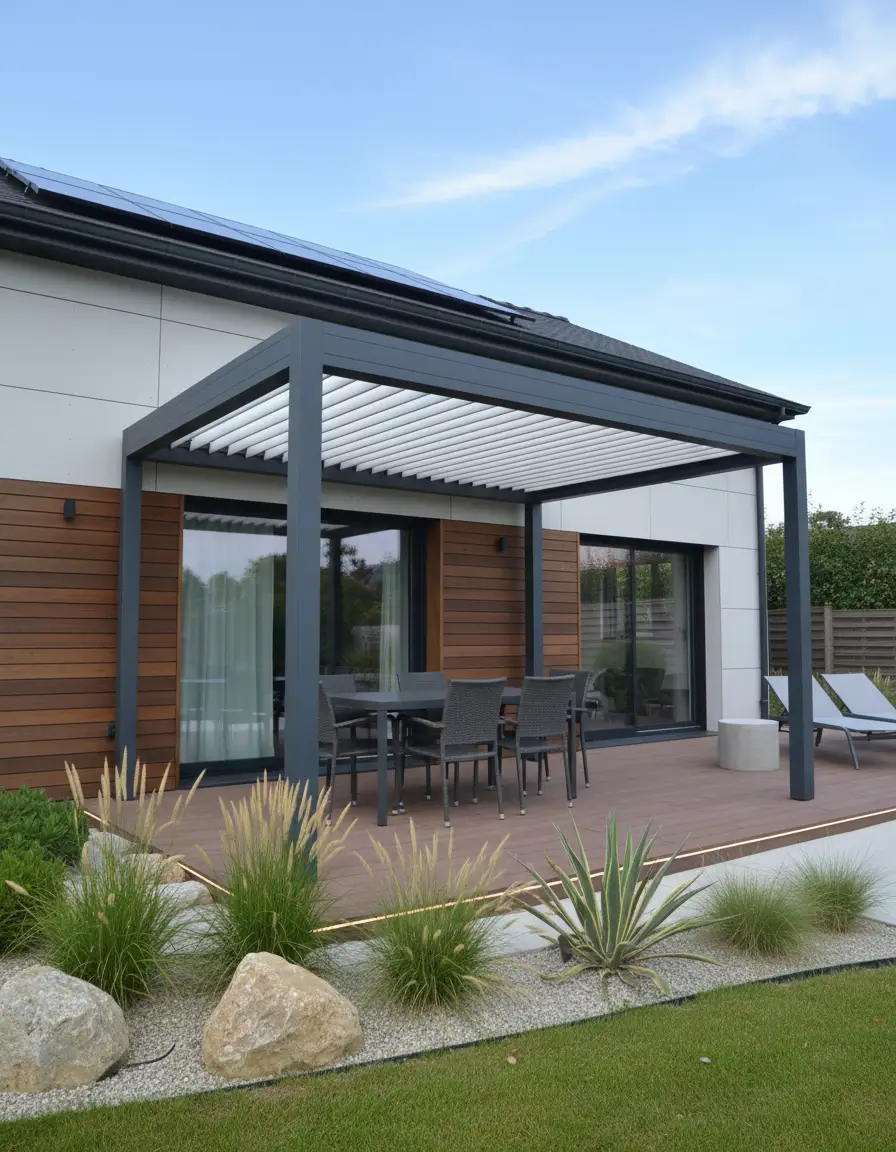 Pergola veranda le neubourg — Atout Menuiserie