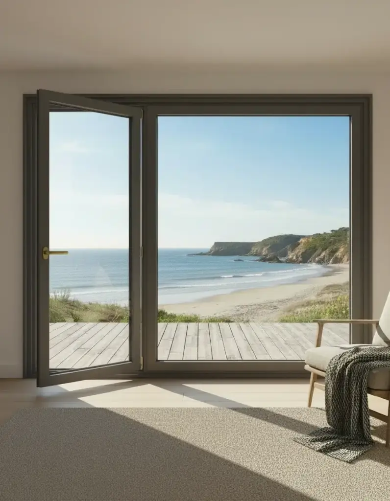 porte fenêtre ouvrant et fixe