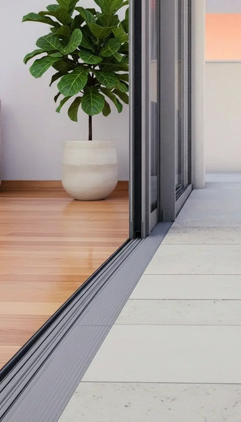 seuil bas baie coulissante
