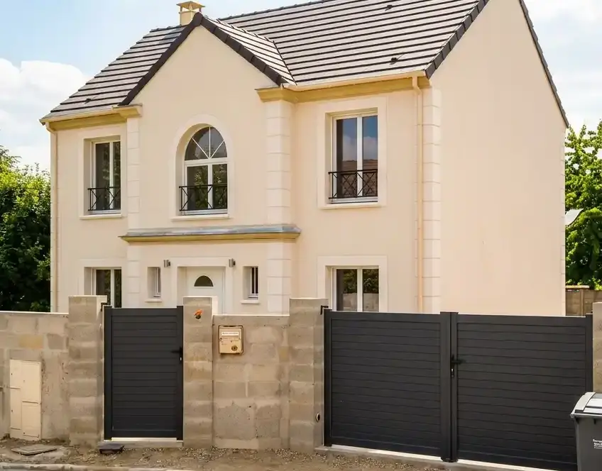 Portail et portillon aluminium — Atout Menuiserie (Eure)