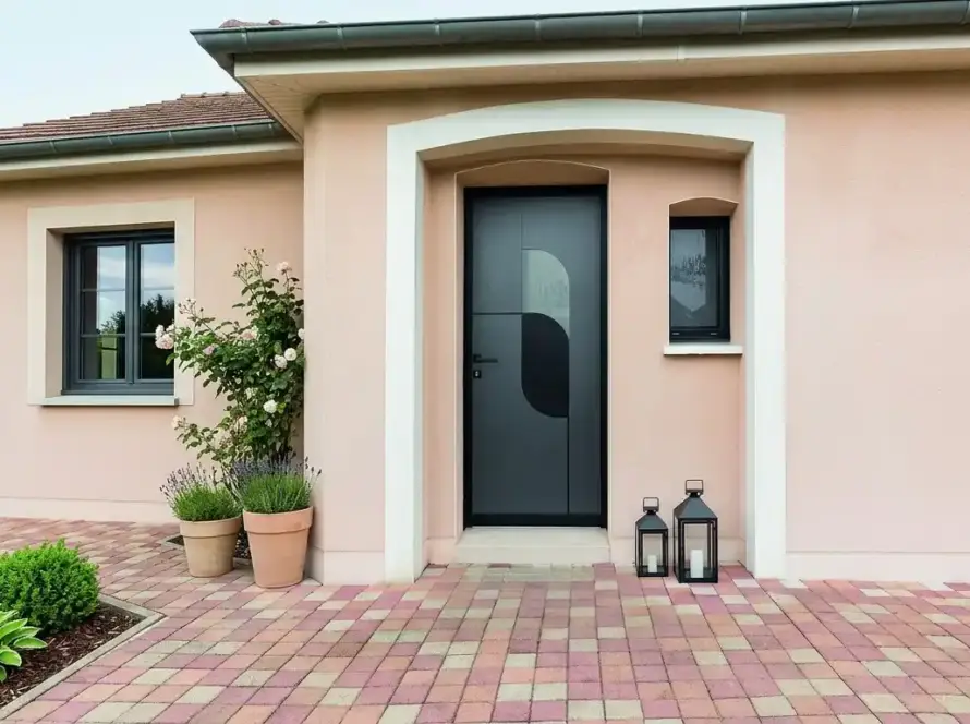 Porte d'entrée sur mesure — Atout Menuiserie (Eure)