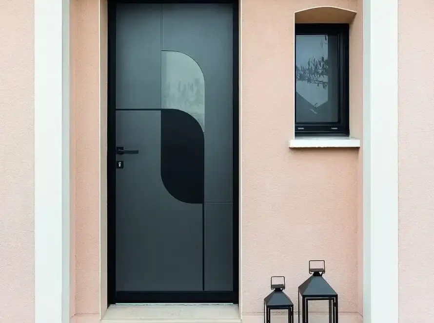Porte d'entrée sur mesure — Atout Menuiserie (Eure)