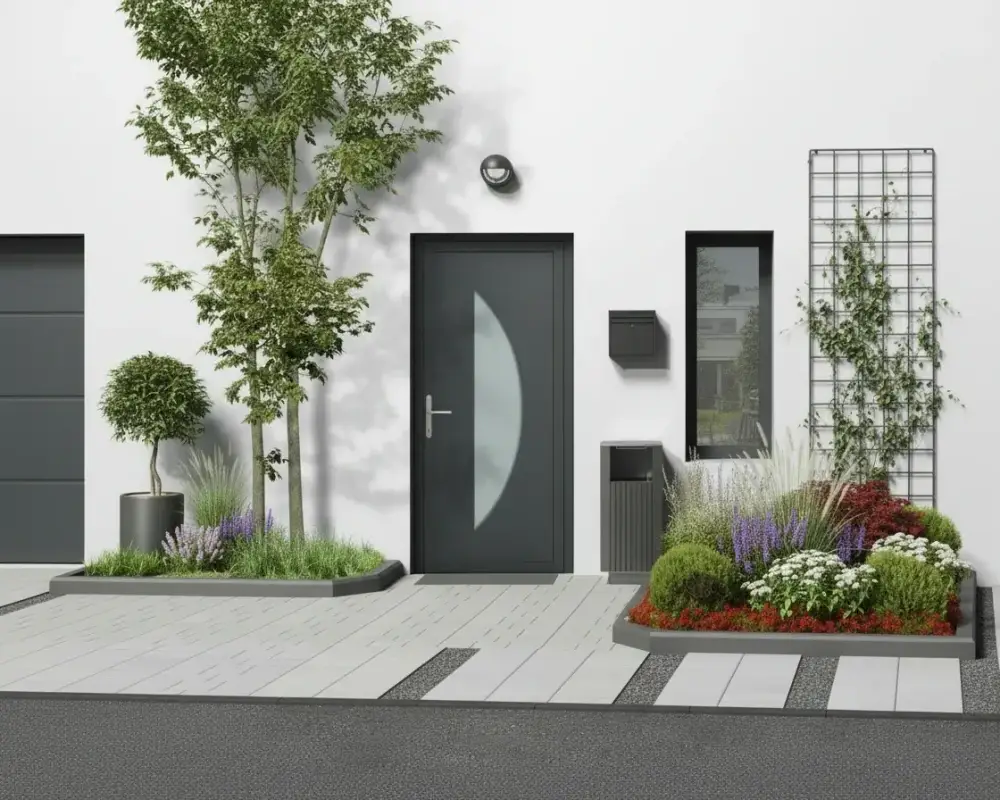 porte entrée semi vitrée